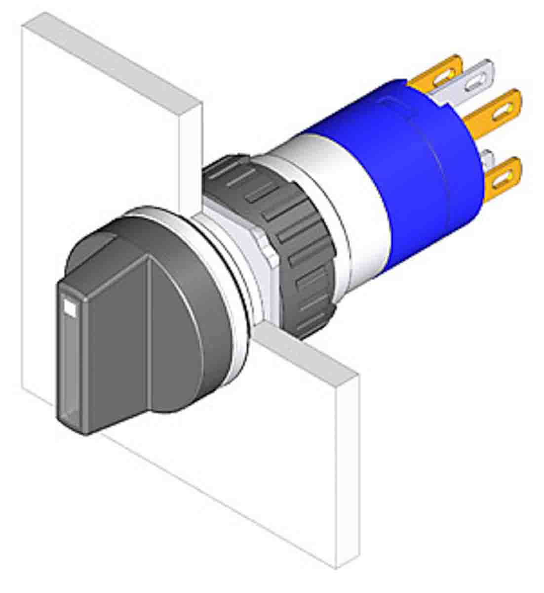 EAO Selector Switch - (1NC+1NO) 2 Positions