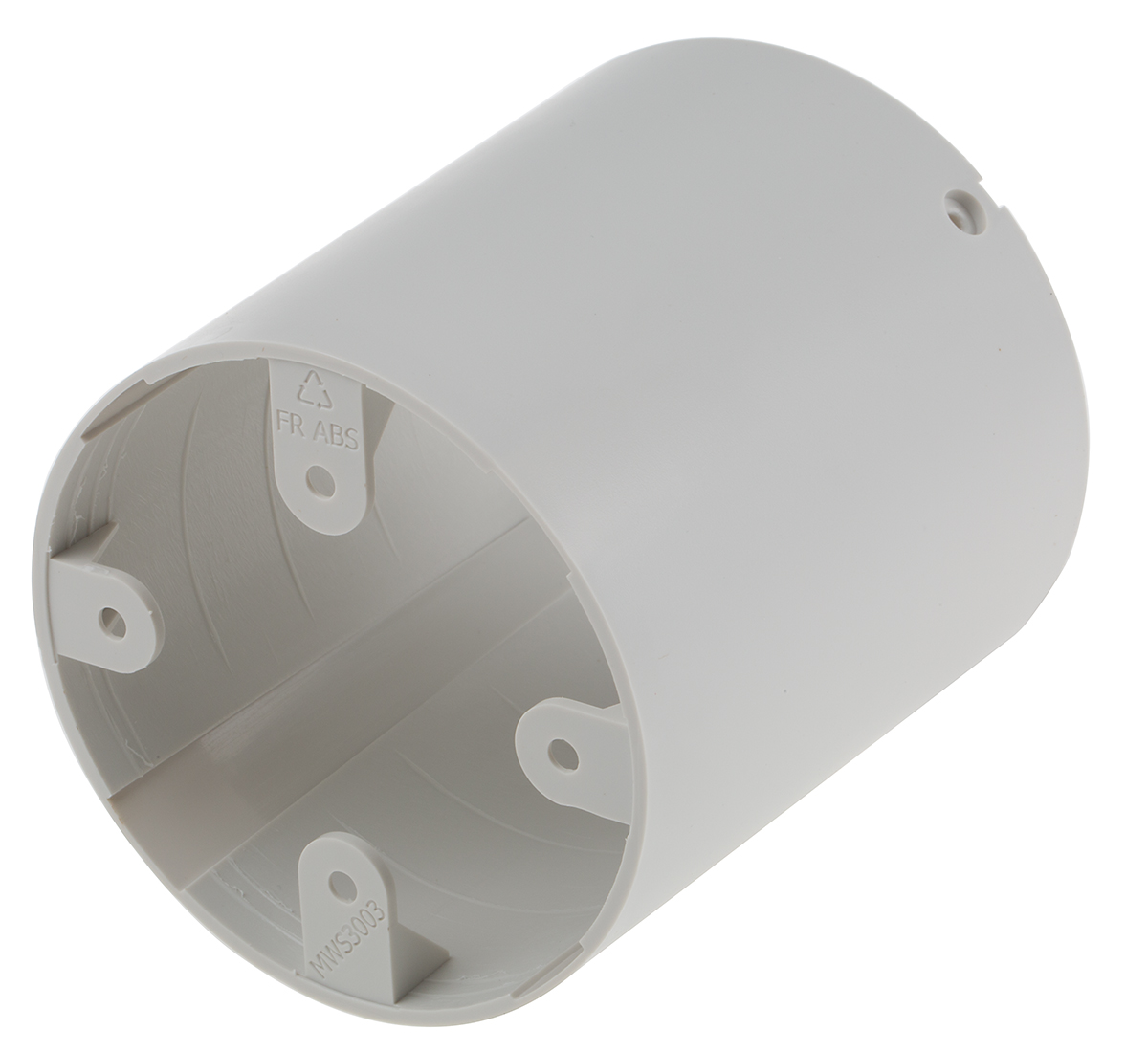 RS PRO Round Surface Back Box for Fluorescent Lamps
