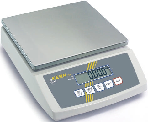 Kern FCB 24K2 Bench Weighing Scale, 24kg Weight Capacity, With RS Calibration