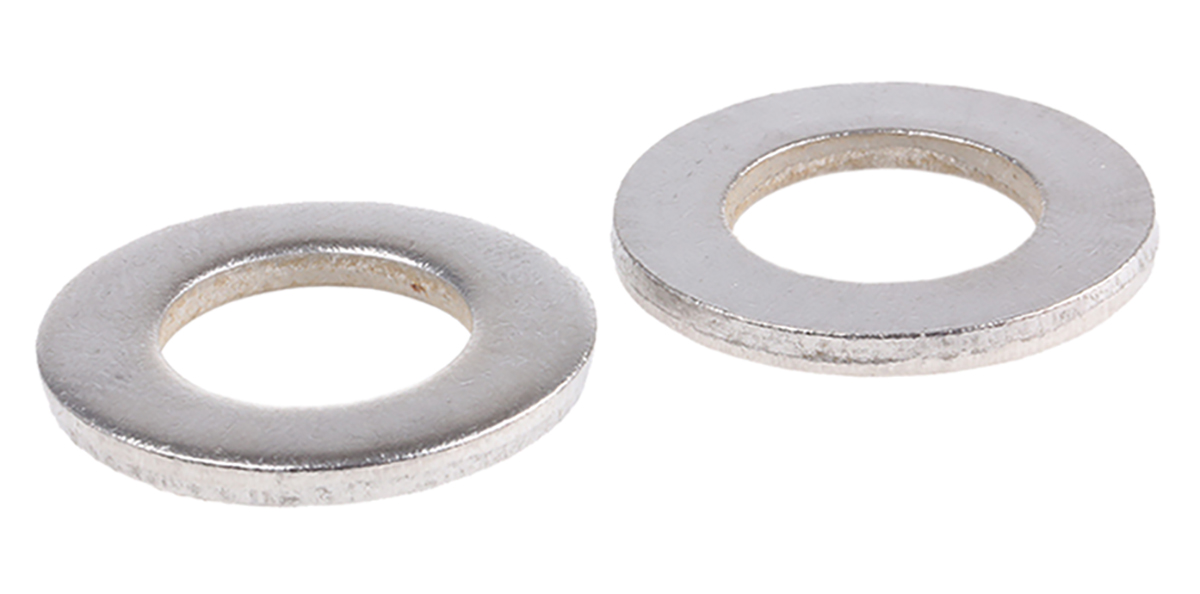 RS PRO Stainless Steel Plain Washers, M12, DIN 125A
