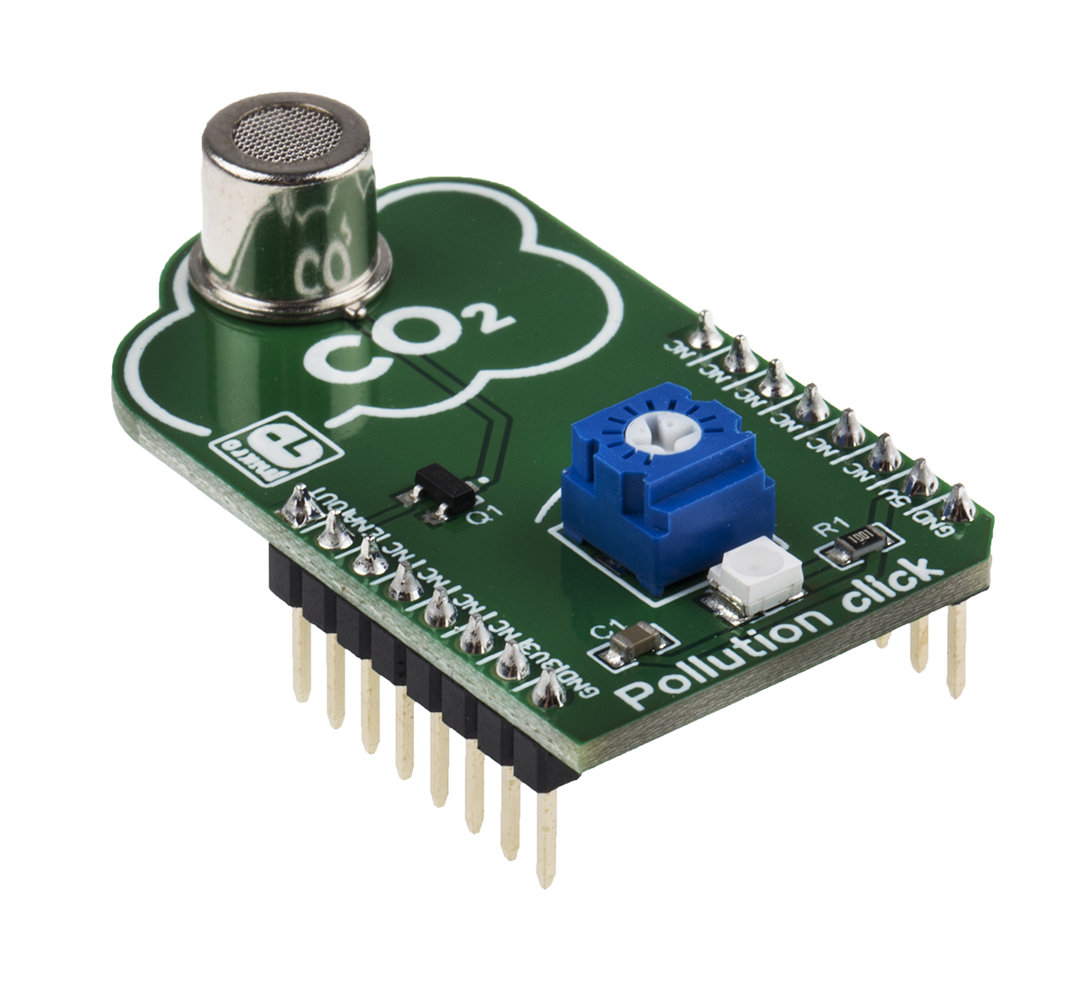 MikroElektronika Pollution Click Gas Sensor MikroBus Click Board for WSP2110