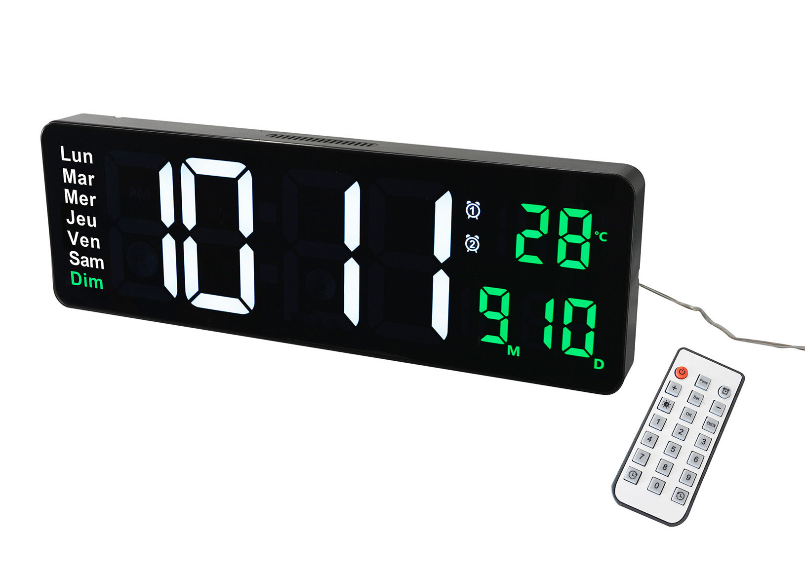 11524 Orium Black Desktop, Wall Clock
