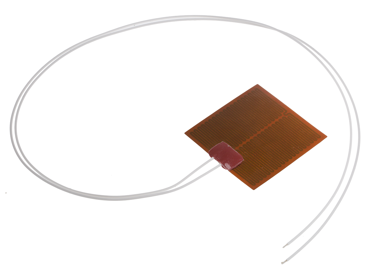RS PRO Heater Mat, 12V, 2.5 W Square, 5 mm 50mm