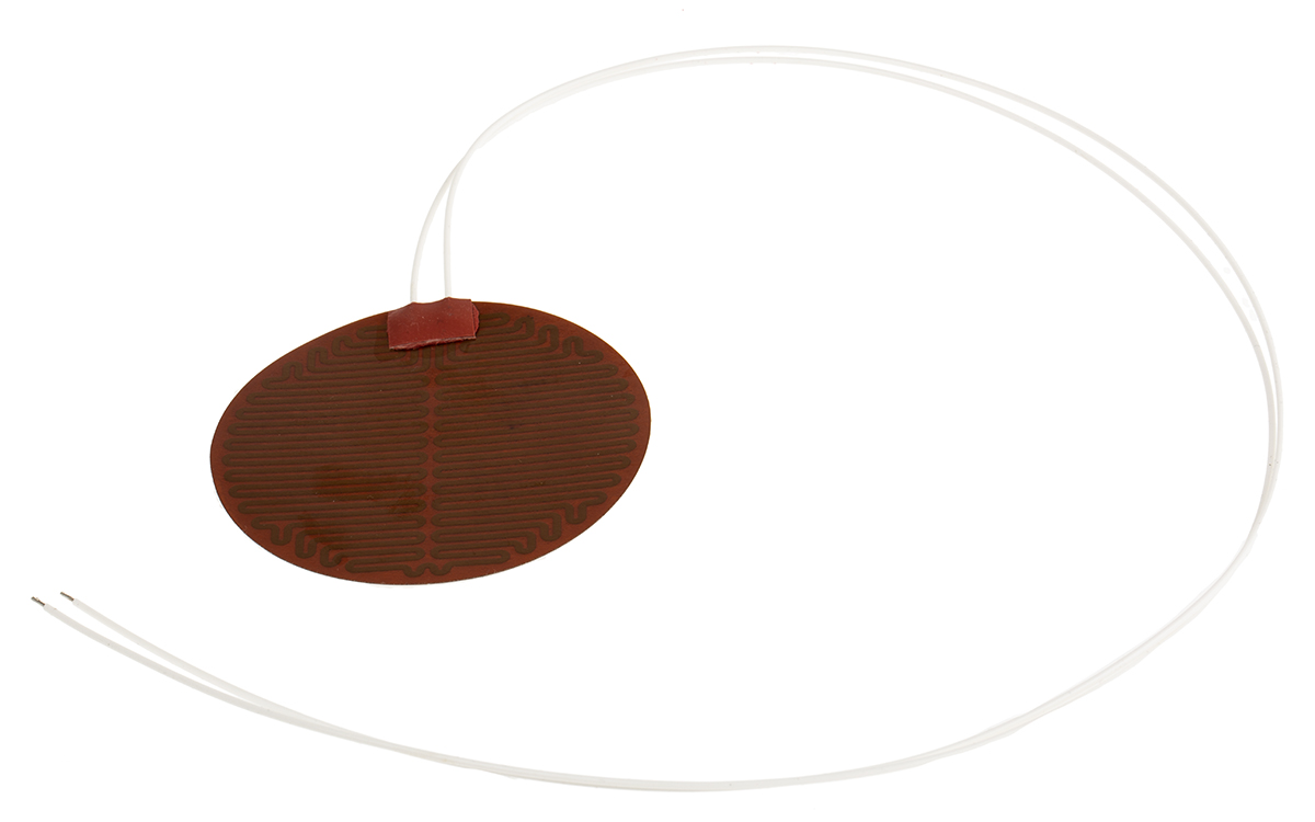 RS PRO Silicone Heater Mat, 12V dc, 4 W Circle 0.2mm