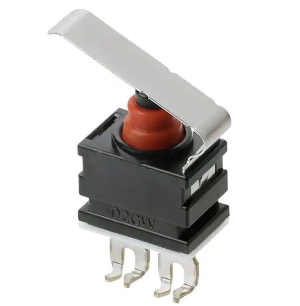 Omron Hinge Lever Subminiature Micro Switch, PCB Straight Terminal, 1 mA, SPST -NC, IP67