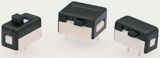 APEM PCB Slide Switch DPDT On-Off-On 1 A @ 30 V dc Side