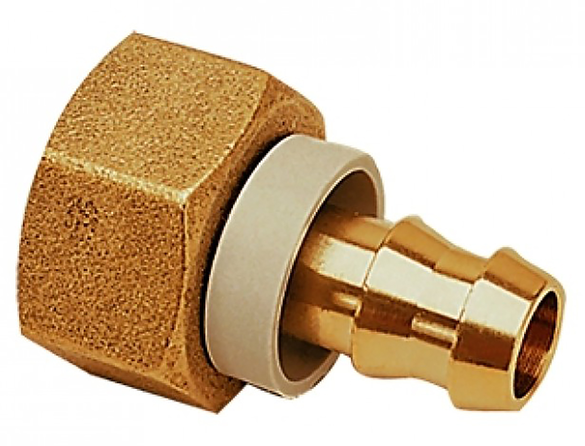 Legris Brass Pipe Fitting, Straight Threaded Tailpiece Adapter, Female Metric M18 to Male 18mm
