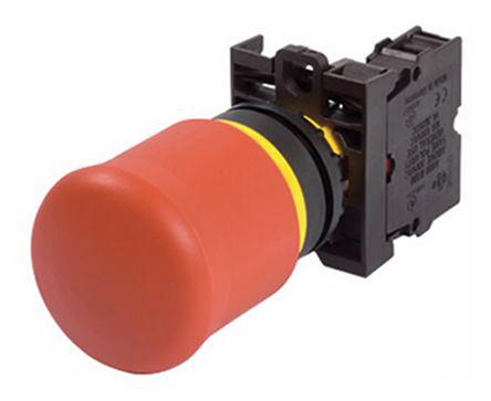 Eaton, Red, Pull to Reset Round Head Emergency Button