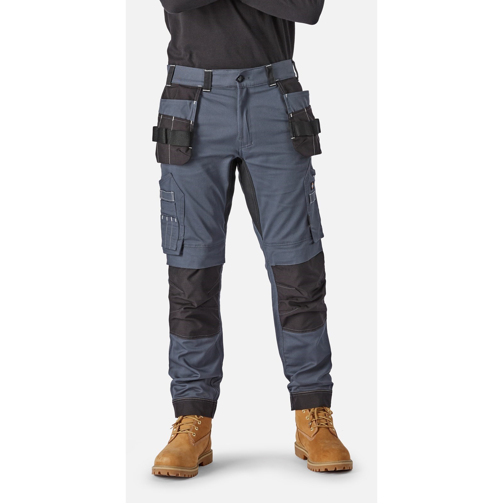 Dickies Universal FLEX Men's Grey Polyester, Elastane, Cotton, Size 36S