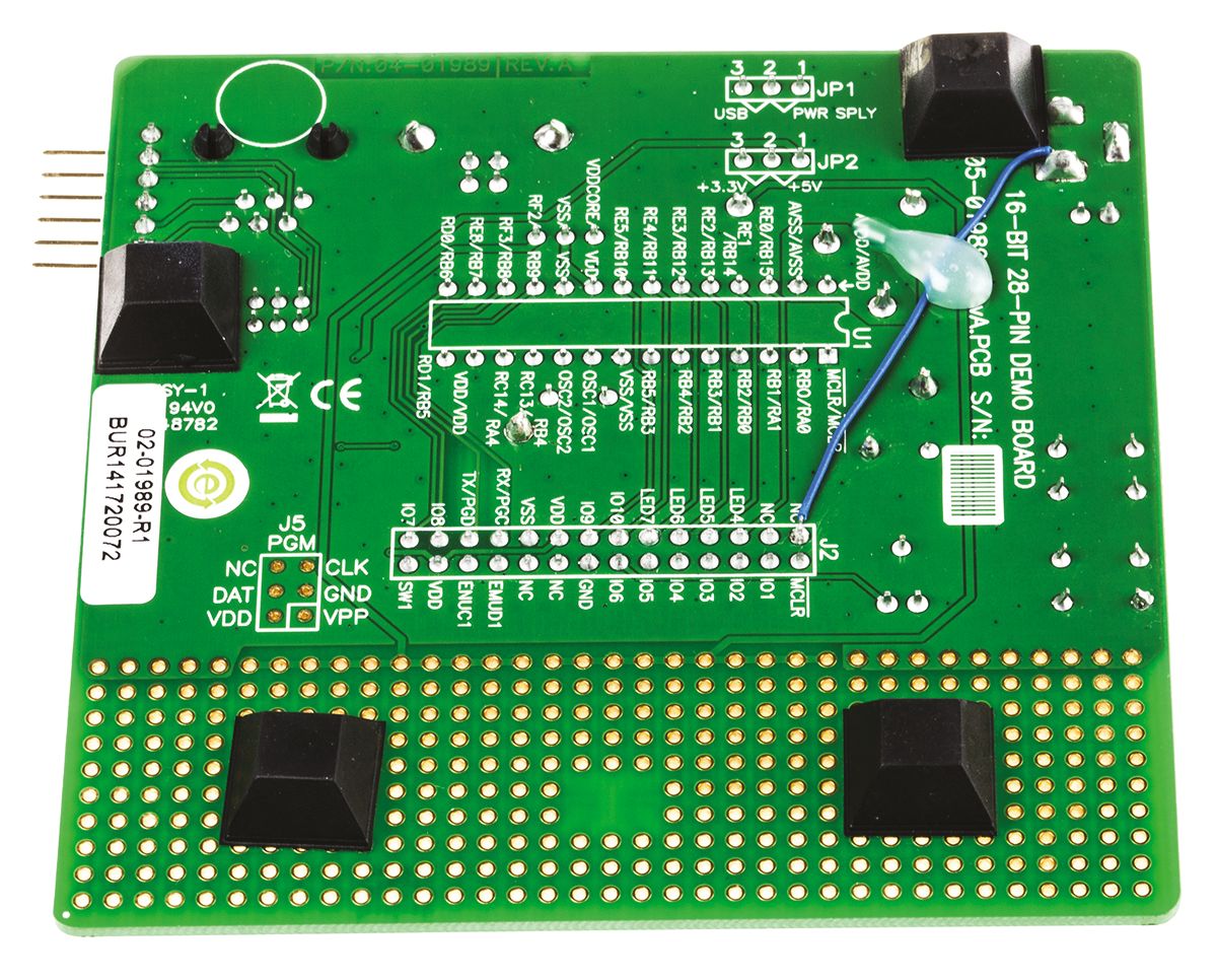 dm300027 Microchip 16-BIT 28P DEMO BOARD MCU Starter Kit DM300027