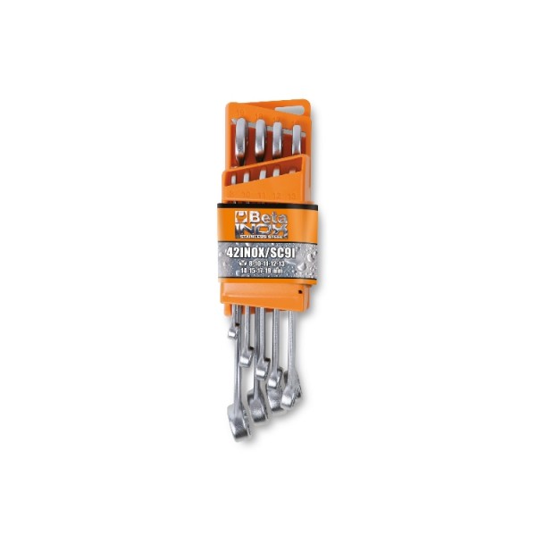 BETA 9-Piece Combination Spanner Set, 8 → 19 mm, Stainless Steel