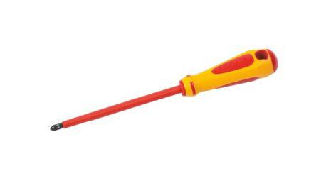 SAM Pozidriv Insulated Screwdriver, 6.5 mm Tip, VDE/1000V