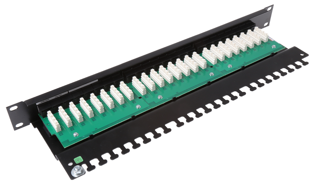 Brand-Rex C6CPNLU24012M, Cat6Plus Series Cat6 24 Port RJ45 110 Patch Panel UTP 1U Black