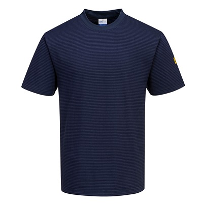 Portwest Navy Short Sleeve T-Shirt, UK- XL