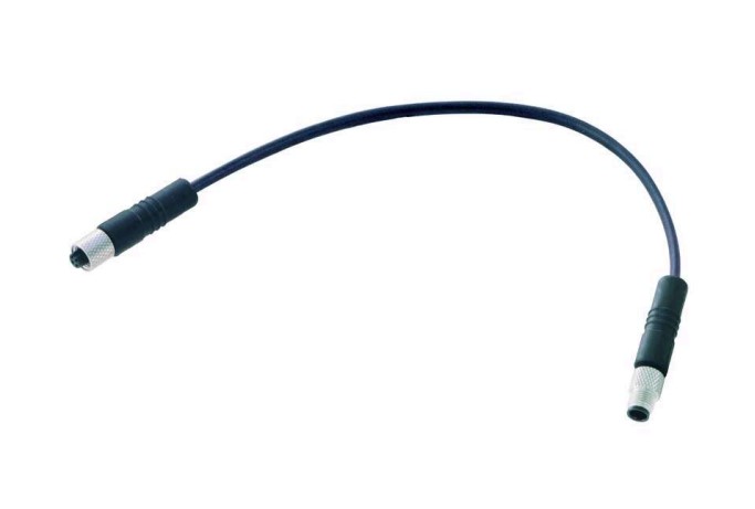 HARTING Male 3 way Threaded to Female 3 way Cable, 2 m