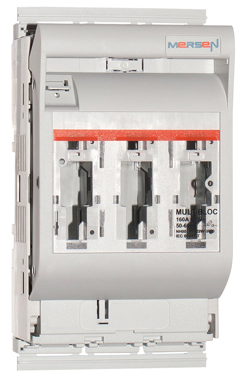 Mersen 160A Rail Mount Fuse Holder for 00 Fuse, 690V ac
