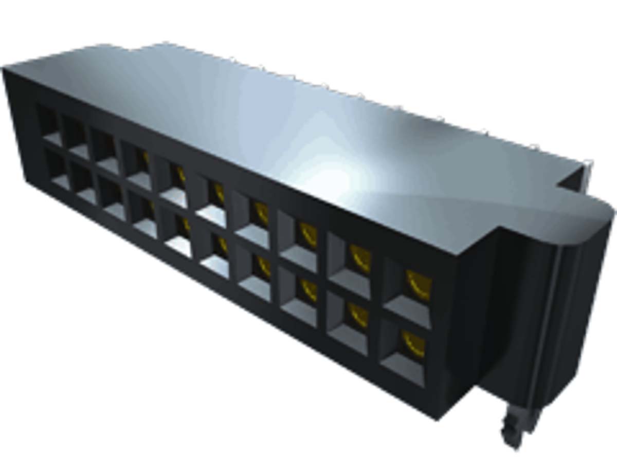 Samtec SFMH Series Horizontal Surface PCB Header, 20 Contact(s), 1.27 mm Pitch, 2 Row, Shrouded