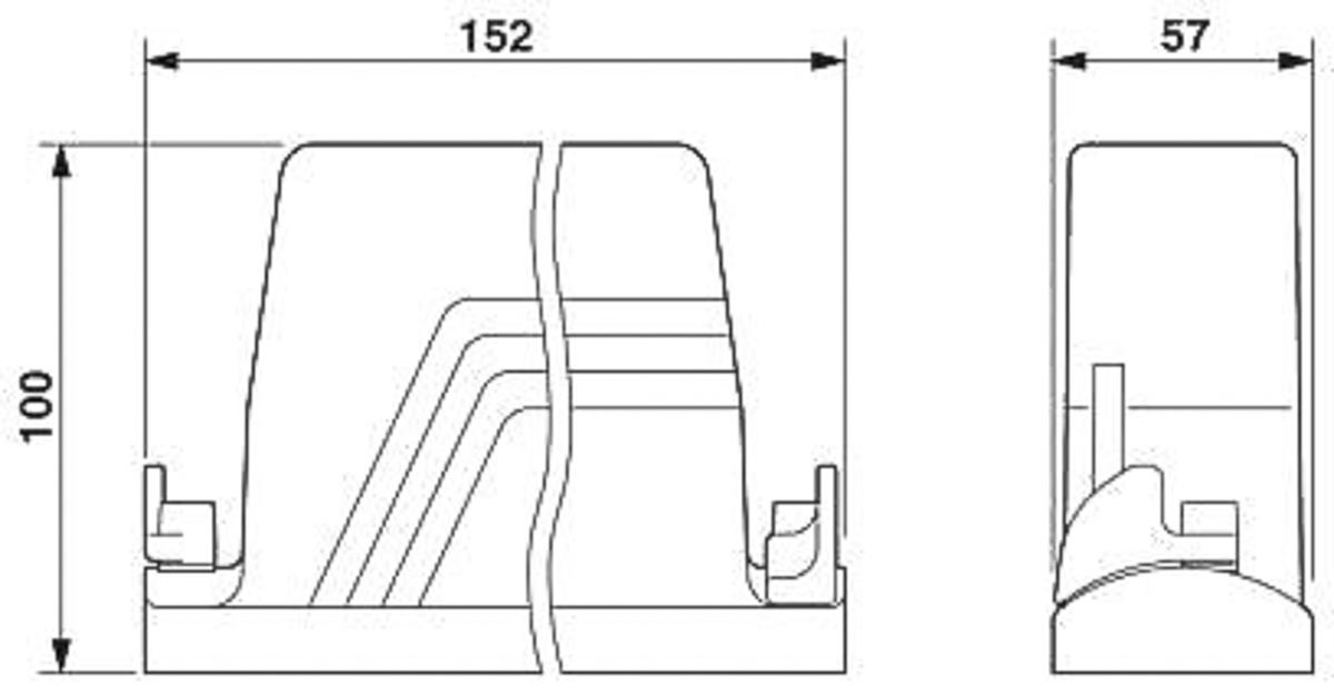 1604557 Phoenix Contact HC-B 24-TMB-100/O1STM32S-EUA Series D Sub Backshell