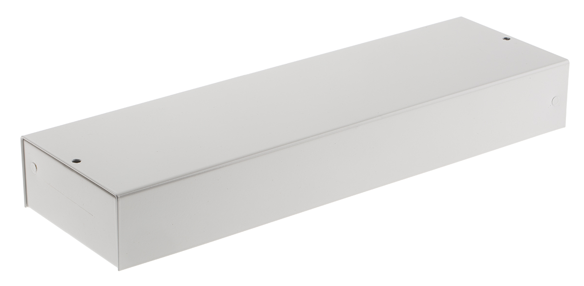 RS PRO Grey Cold Rolled Steel Instrument Case, 330 x 100 x 45mm