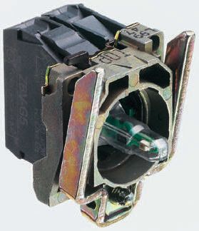 Schneider Electric XB4 Contact & Light Block 1NO 1NC LED Yellow 110 → 120 V c.a. Screw terminal