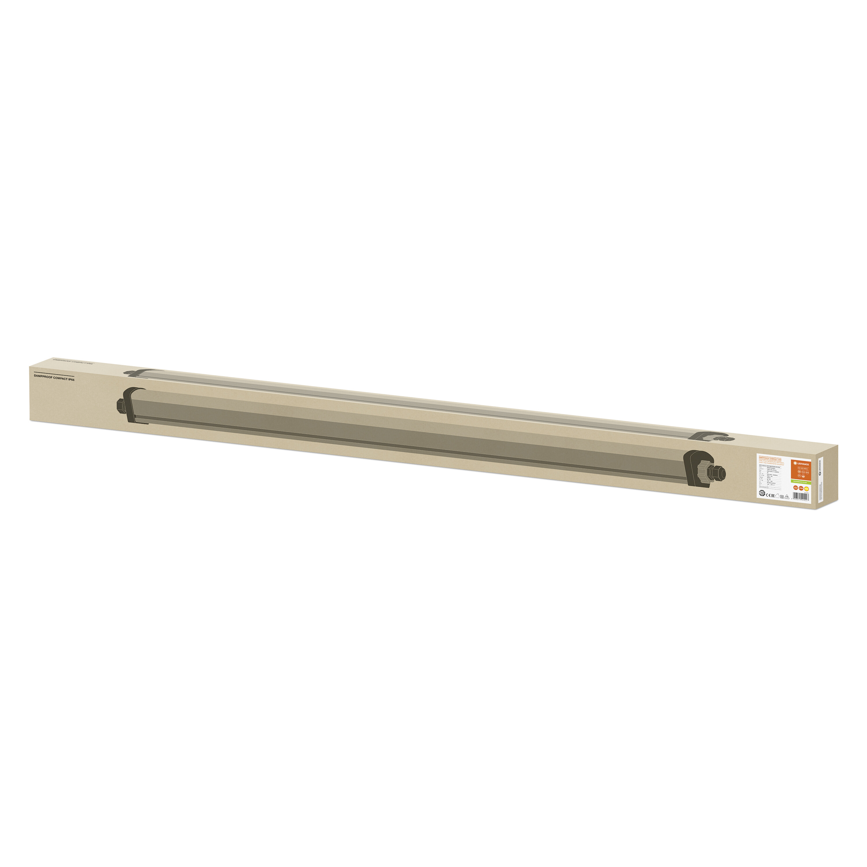 4058075424227 LEDVANCE 23 W LED Batten Light, 240 V Damp Proof Compact, 1 Lamp, 1.29 m Long, IP66
