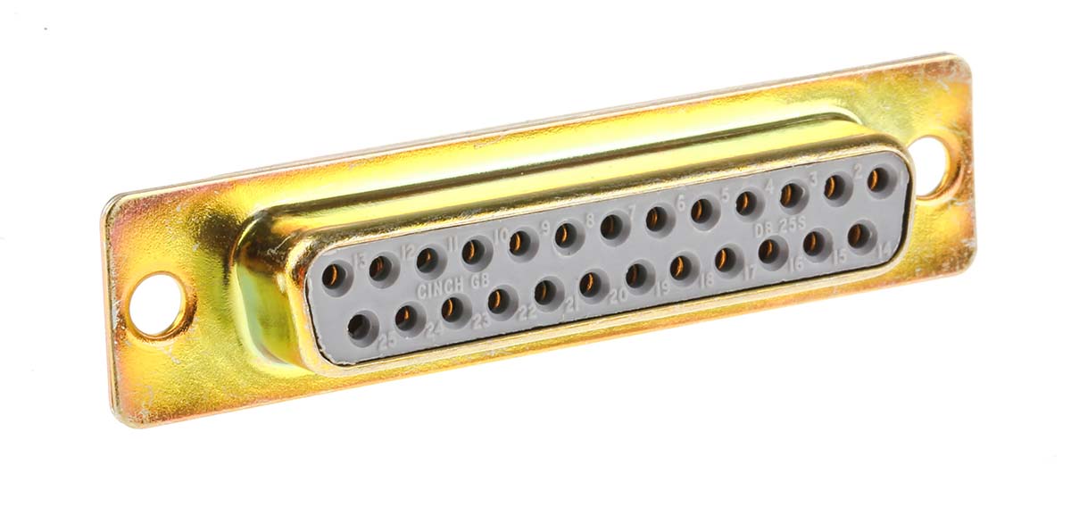 RS PRO 25 Way Panel Mount D-sub Connector Socket, 2.77mm Pitch