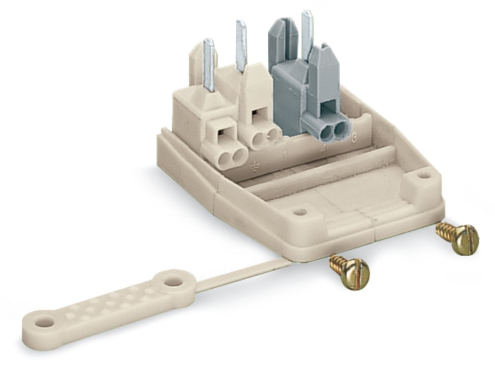 WAGO 277 Series Male Lighting Connector, 5-Pole, Male, 5-Way, Plug-In Mount, 10A