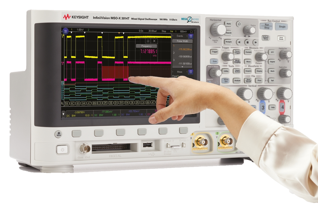 msox3014t Keysight Technologies MSOX3014A InfiniiVision 3000T X Series, 100MHz Bench Oscilloscope, 4 Analogue Channels, 16