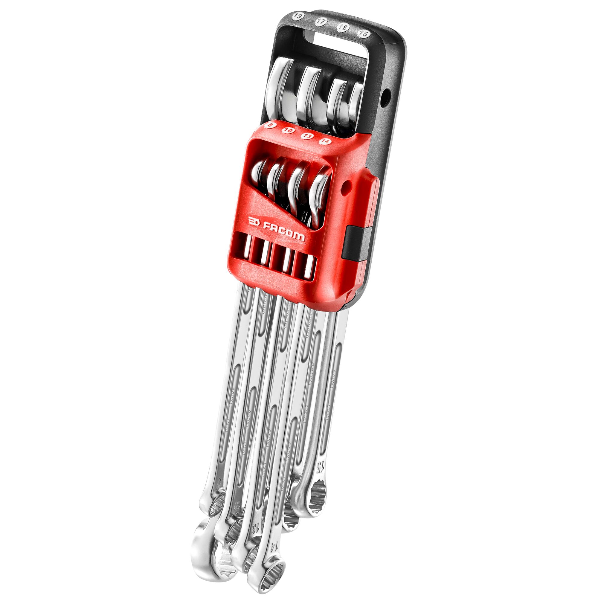 Facom 8-Piece Combination Spanner Set, 8 → 19 mm