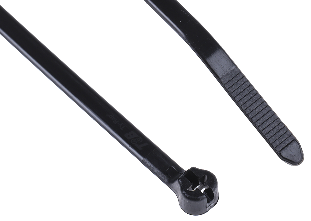 Thomas & Betts Cable Tie, Weather Resistant, 185.67 mm x 4.83mm, Black Polyamide 66