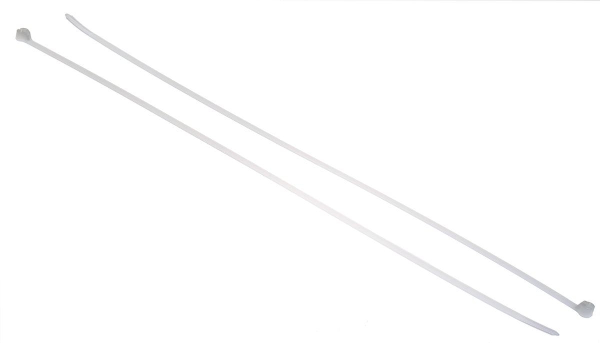 Thomas & Betts Cable Tie, Non-Releasable, 360.68 mm x 4.83mm, Natural Polyamide 66