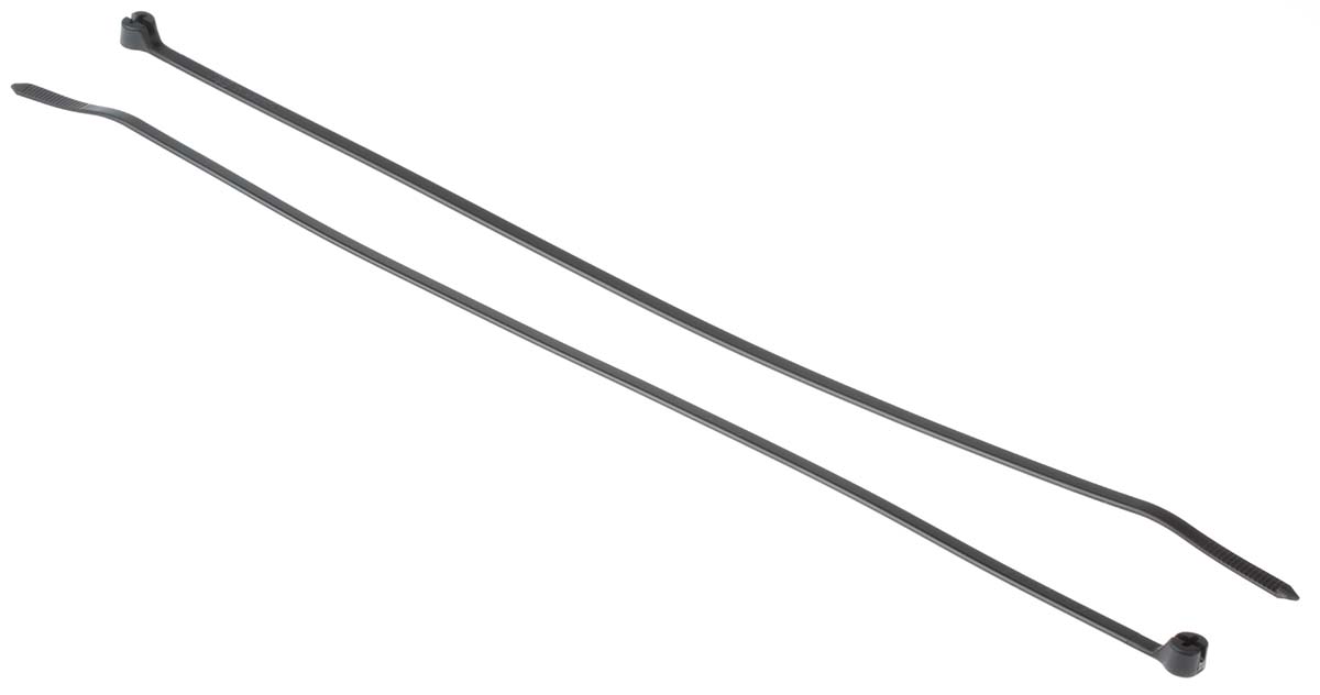 Thomas & Betts Cable Tie, Weather Resistant, 294.24 mm x 4.83mm, Black Polyamide 66
