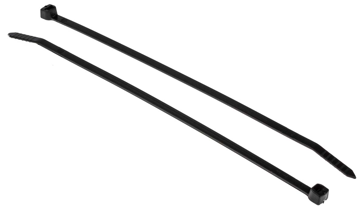 Thomas & Betts Cable Tie, Non-Releasable, 188 mm x 4.8mm, Black Polyamide 66