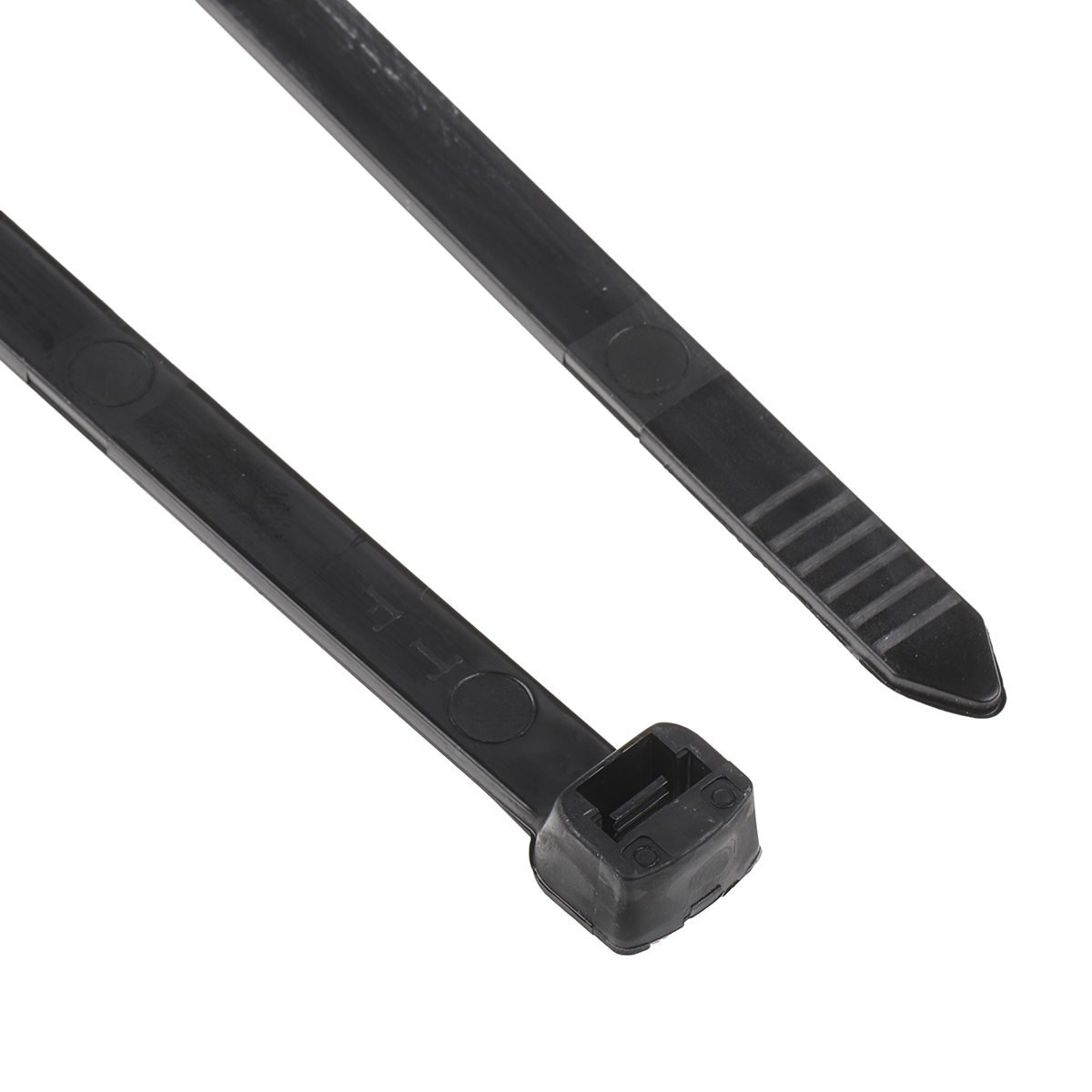 Thomas & Betts Cable Tie, Non-Releasable, 368 mm x 7.6mm, Black Polyamide 66