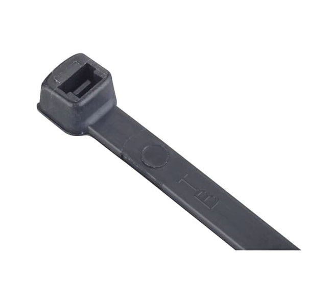 Thomas & Betts Cable Tie, Non-Releasable, 631 mm x 9mm, Black Polyamide 66