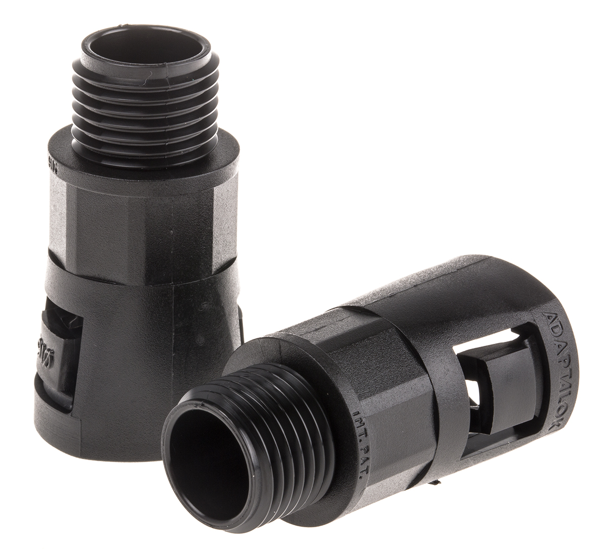 Adaptaflex Black, Conduit Fitting, 16 mm Nominal Size, M16, Polyamide 66, Black IP66 rating