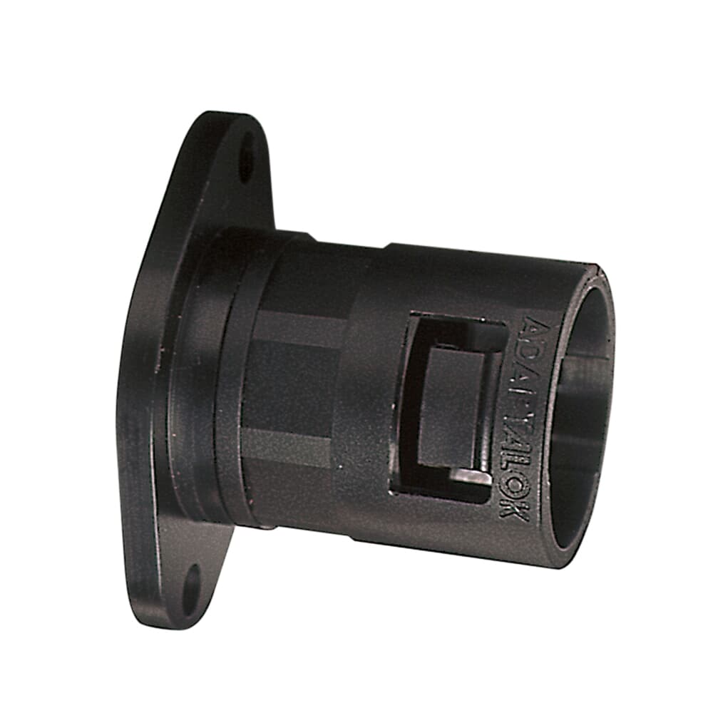 Adaptaflex Flange Nickel Plated, Conduit Fitting, 21 mm Nominal Size, Polyamide 66, Black IP66 rating