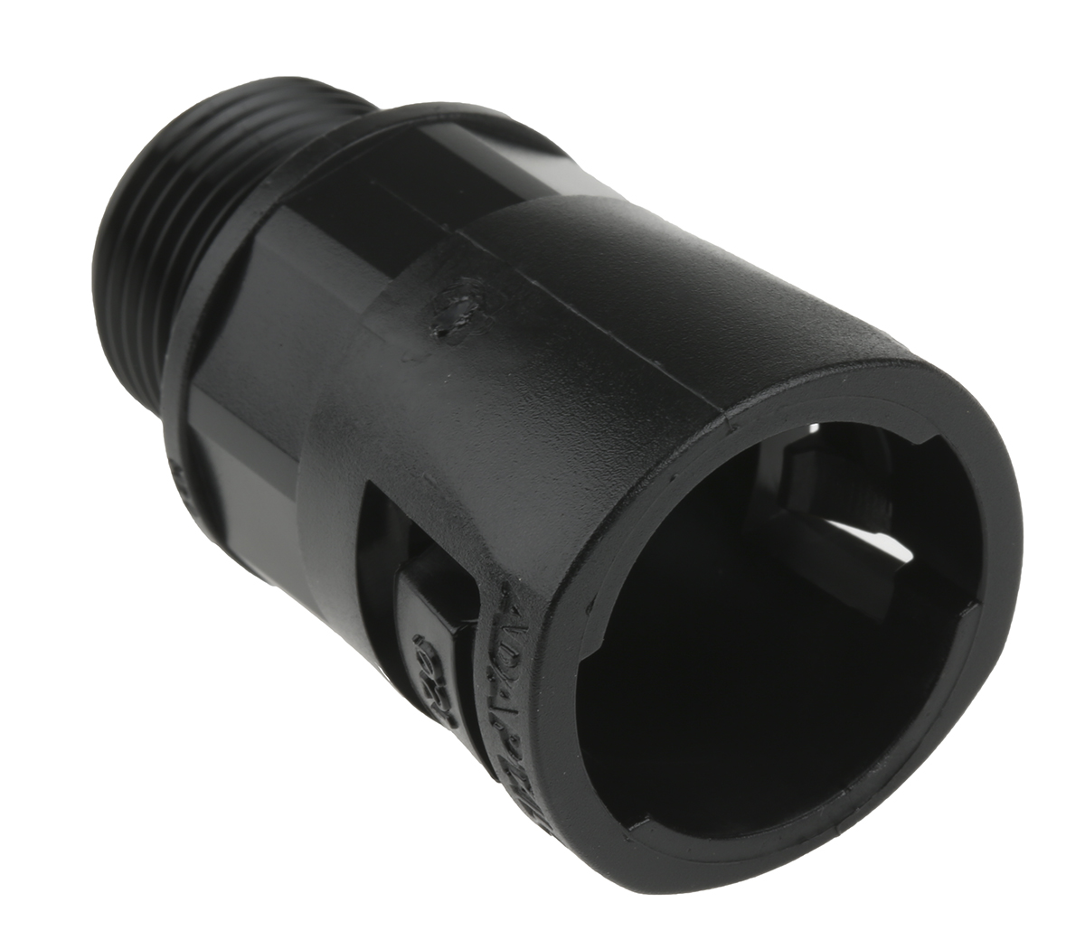 Adaptaflex Black, Conduit Fitting, 21 mm Nominal Size, M20, Polyamide 66, Black IP66 rating