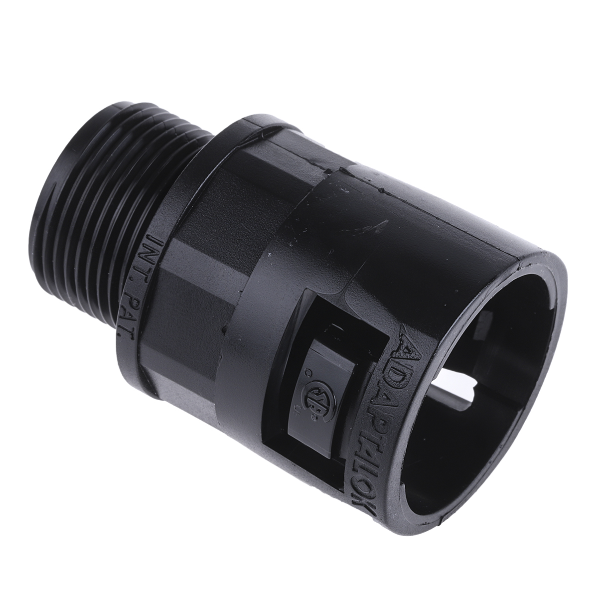 Adaptaflex Black, Conduit Fitting, 28 mm Nominal Size, M25, Polyamide 66, Black IP66 rating