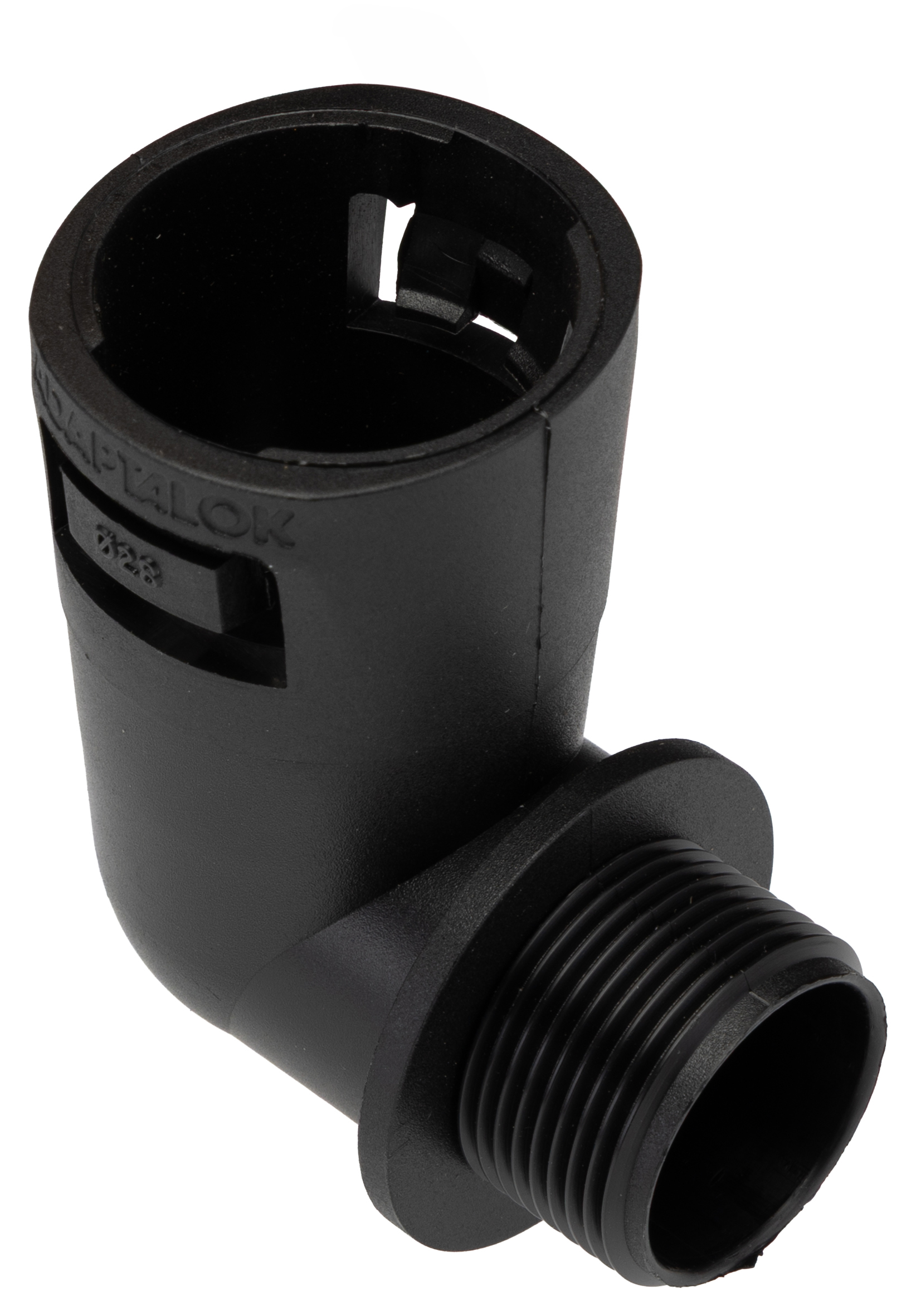 Adaptaflex Fitting Nickel Plated, Conduit Fitting, 28 mm Nominal Size, M25, Polyamide 66, Black IP66 rating
