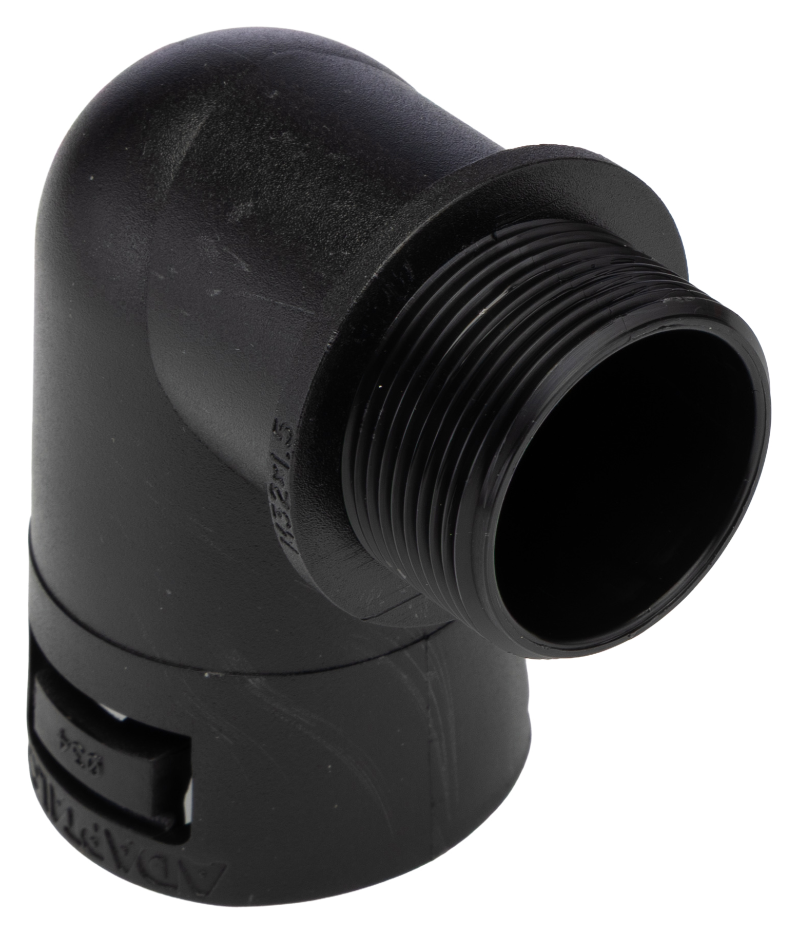 Adaptaflex Fitting Nickel Plated Brass, Conduit Fitting, 34 mm Nominal Size, M32, Polyamide 66, Black IP66 rating