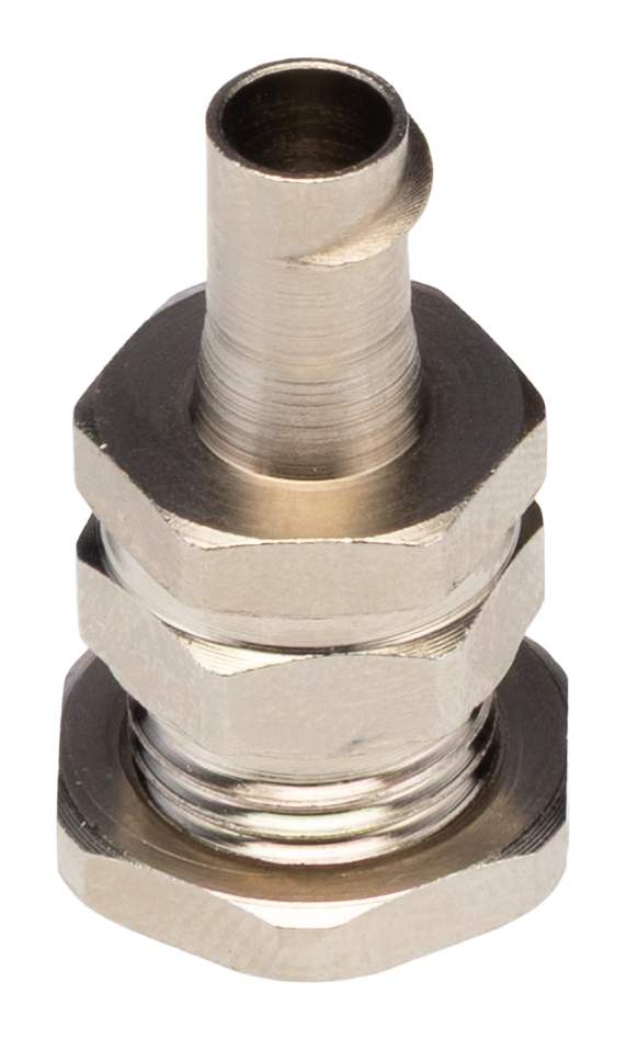 Adaptaflex Fitting Nickel Plated Brass, Conduit Fitting, 19.05 mm Nominal Size, PG7, Brass, Silver IP54 rating