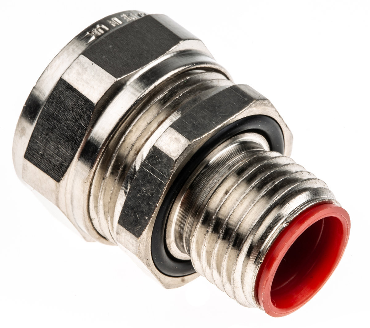 Adaptaflex Nickel Plated, Conduit Fitting, 12 mm Nominal Size, M16, Brass, Silver IP66, IP68, IP67, IP69K rating