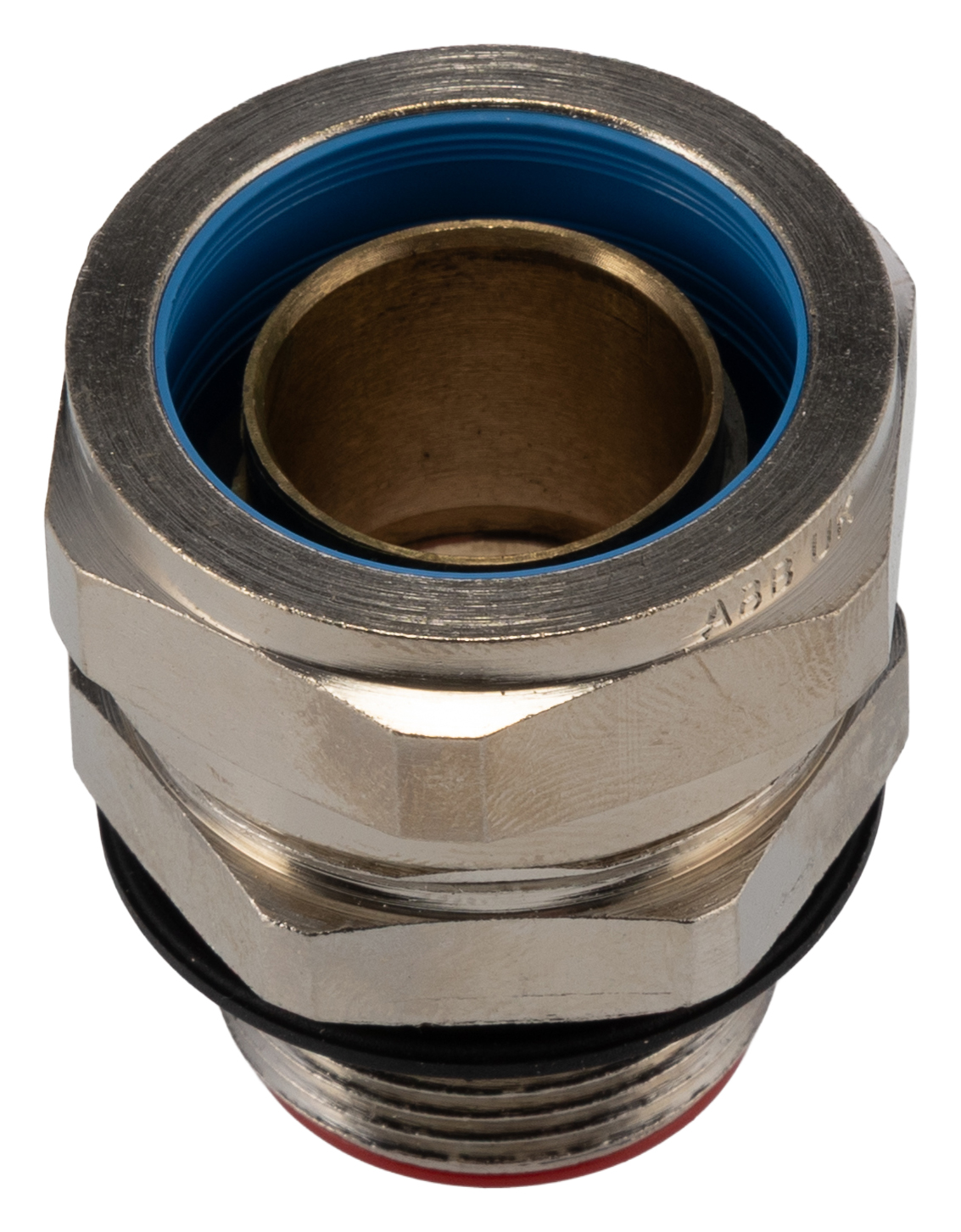 Adaptaflex Nickel, Conduit Fitting, 25 mm Nominal Size, M25, Brass, Metallic IP67 rating