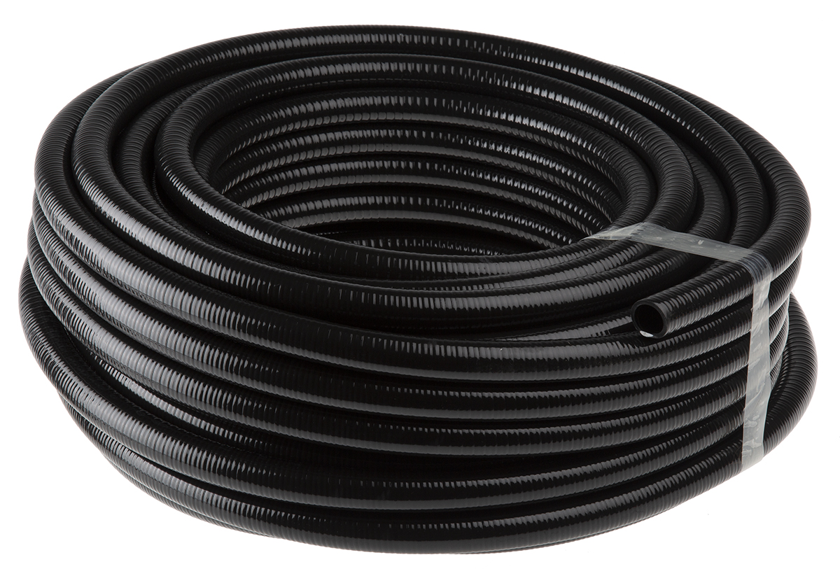 Adaptaflex, 20 mm Nominal Diameter, Polyvinyl Chloride, Polyvinyl Chloride, Black