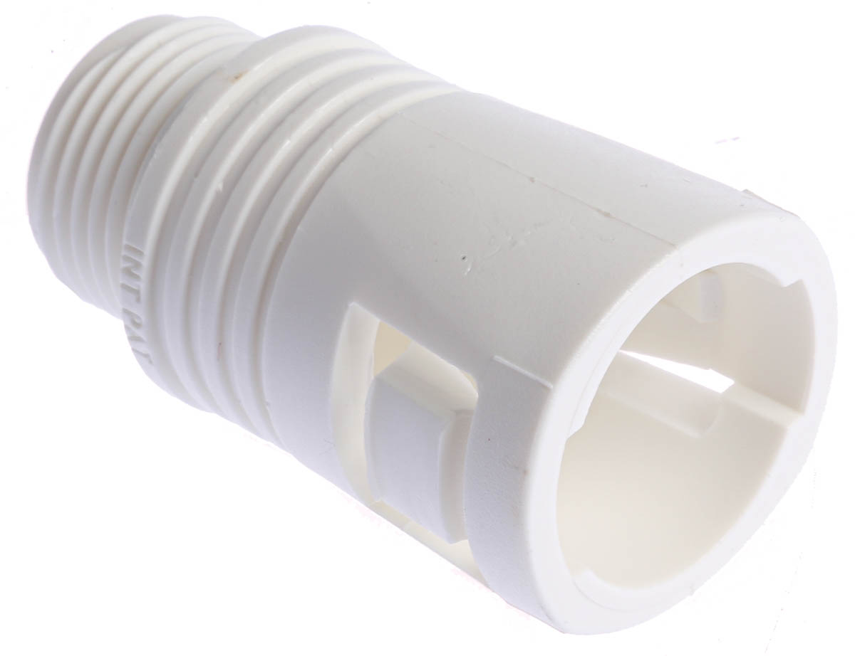 Adaptaflex Conduit Tin Coated Copper, Conduit Fitting, 20 mm Nominal Size, M20, Polyamide, White IP65 rating