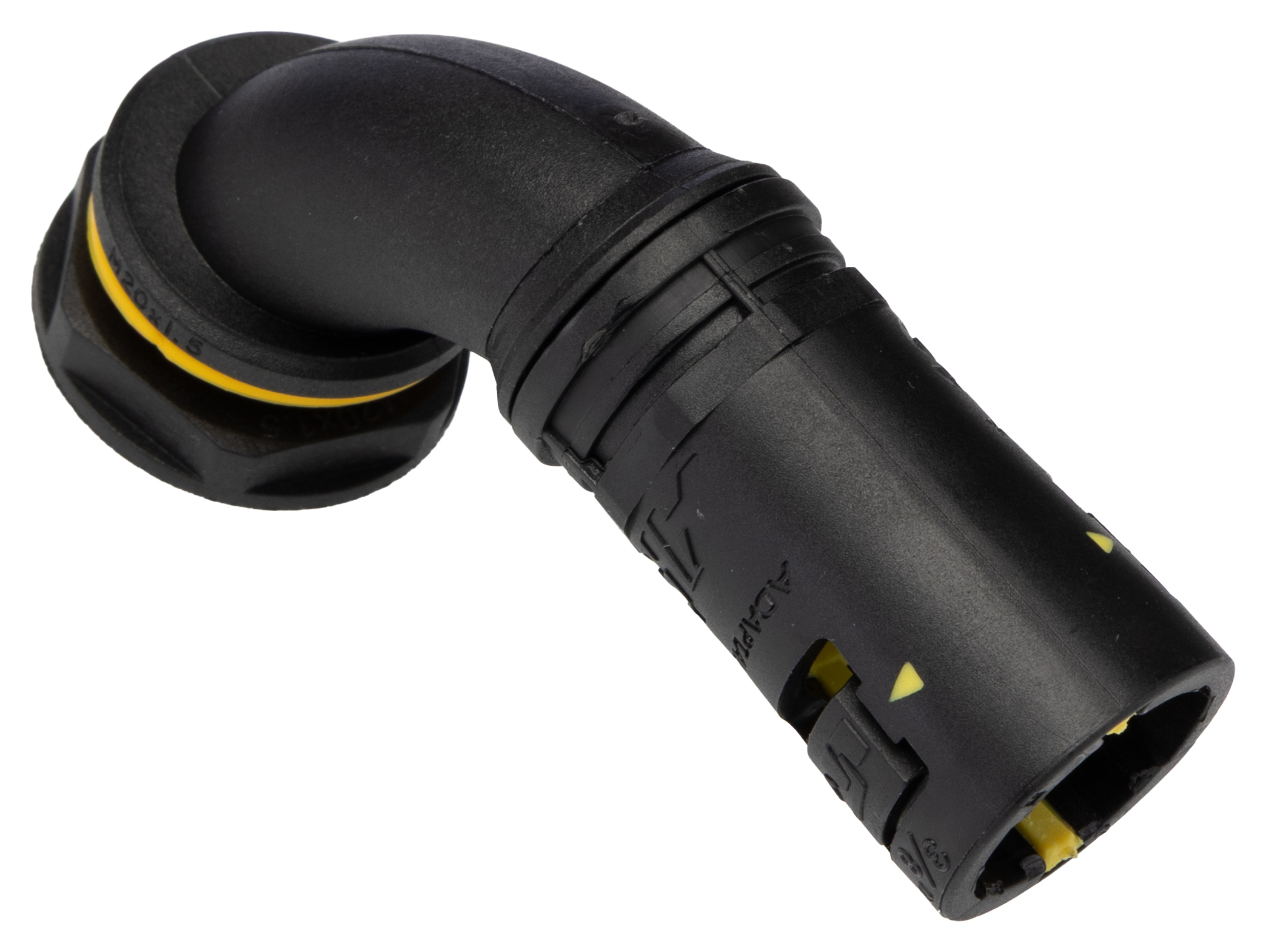 Adaptaflex Fitting, Conduit Fitting, 16 mm Nominal Size, M20, Polyamide 66, Black IP68 rating