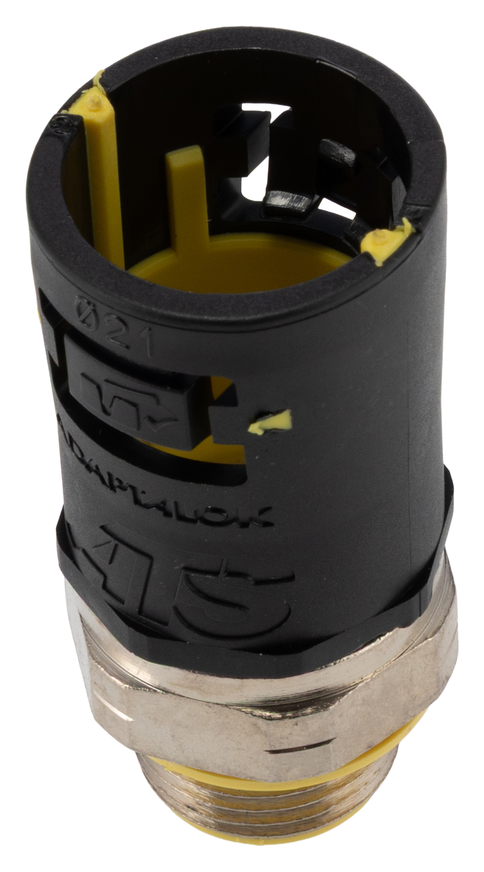 Adaptaflex Fitting, Conduit Fitting, 21 mm Nominal Size, M20, Polyamide 66, Black IP69K, IP68 rating