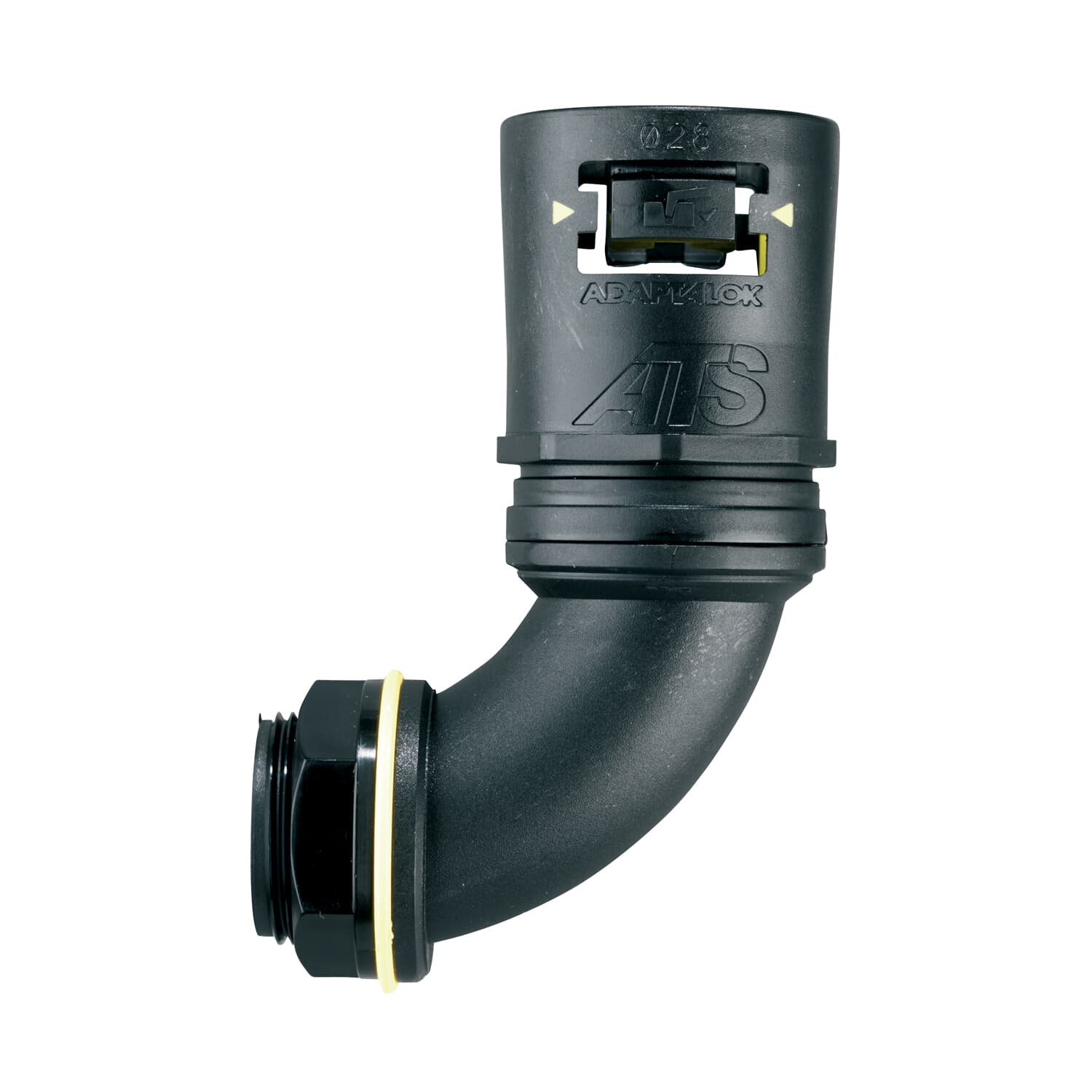 Adaptaflex Fitting, Conduit Fitting, 28 mm Nominal Size, M25, Polyamide 66, Black IP68, IPX8, IP69K, IP6X rating