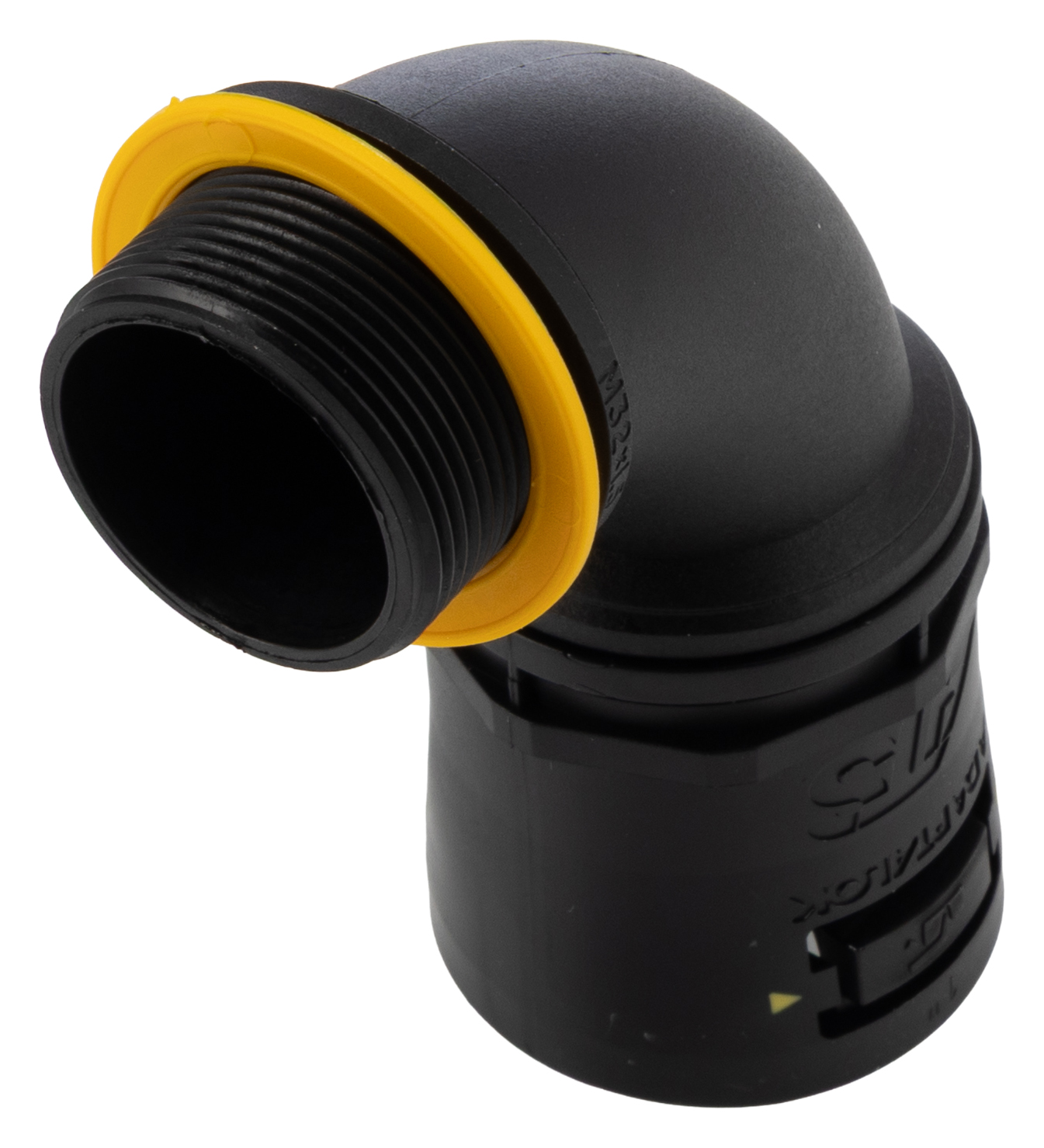 Adaptaflex Fitting, Conduit Fitting, 34 mm Nominal Size, M32, Polyamide 66, Black IP69K, IP68 rating